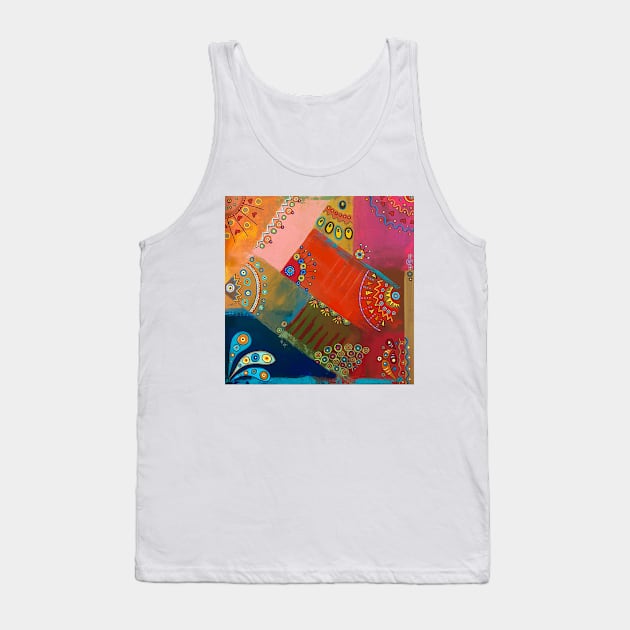 Ocean Fun (abstract) Tank Top by MagaliModoux